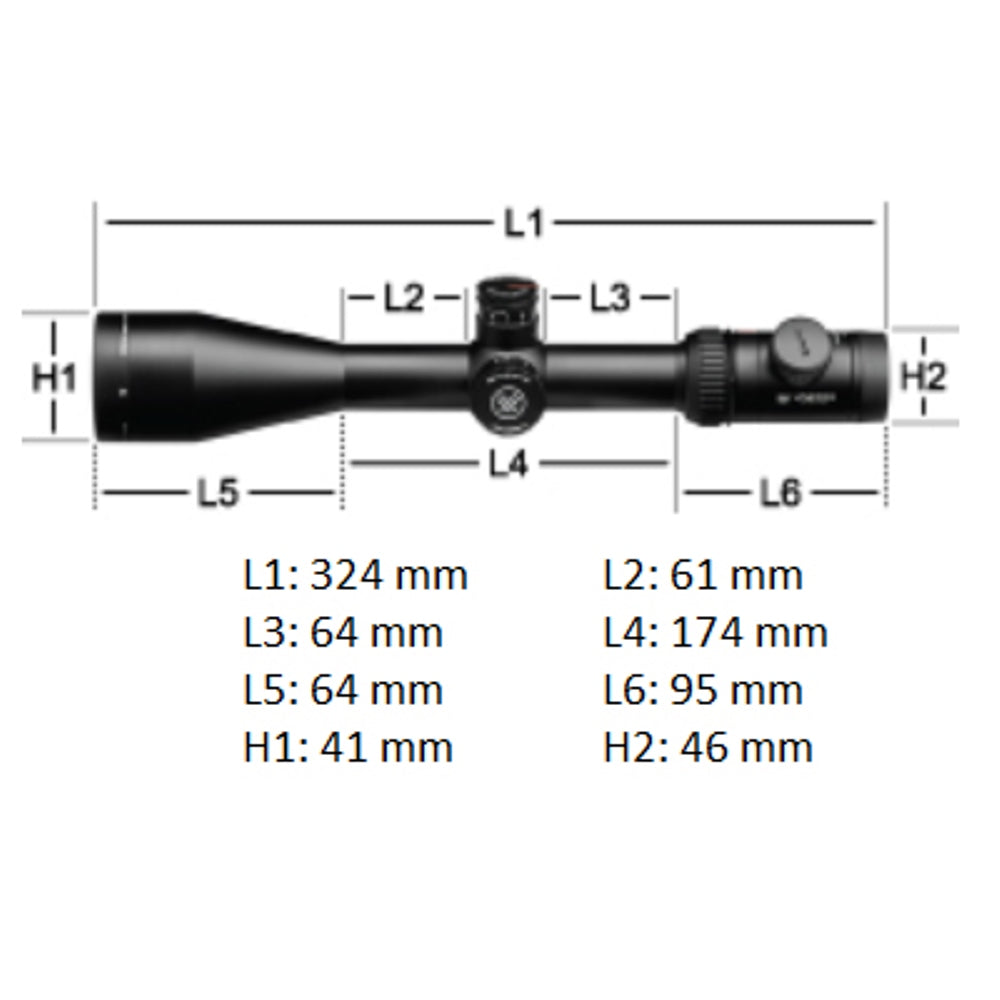 Vortex Viper PST Gen II 2-10x32 FFP Richtkijker, EBR-4 MRAD