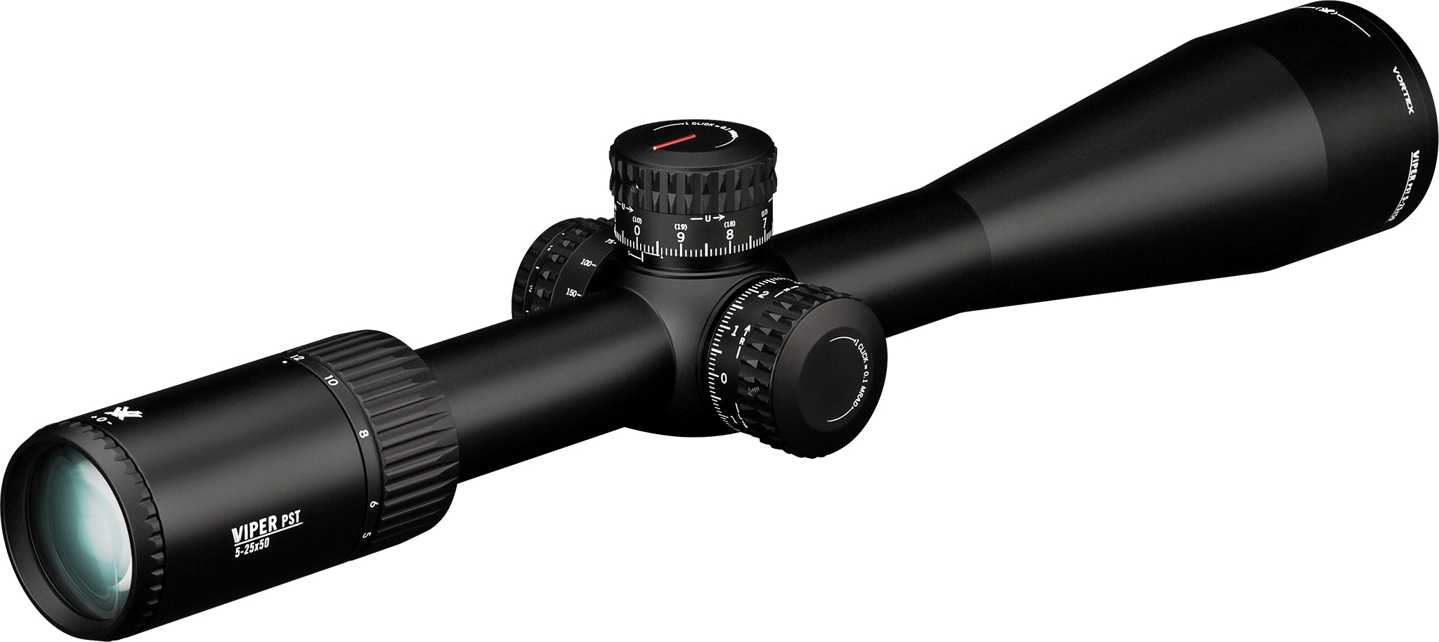 Vortex Richtkijker Viper PST Gen II 5-25x50 FFP, EBR-7C Dradenkruis (MRAD)