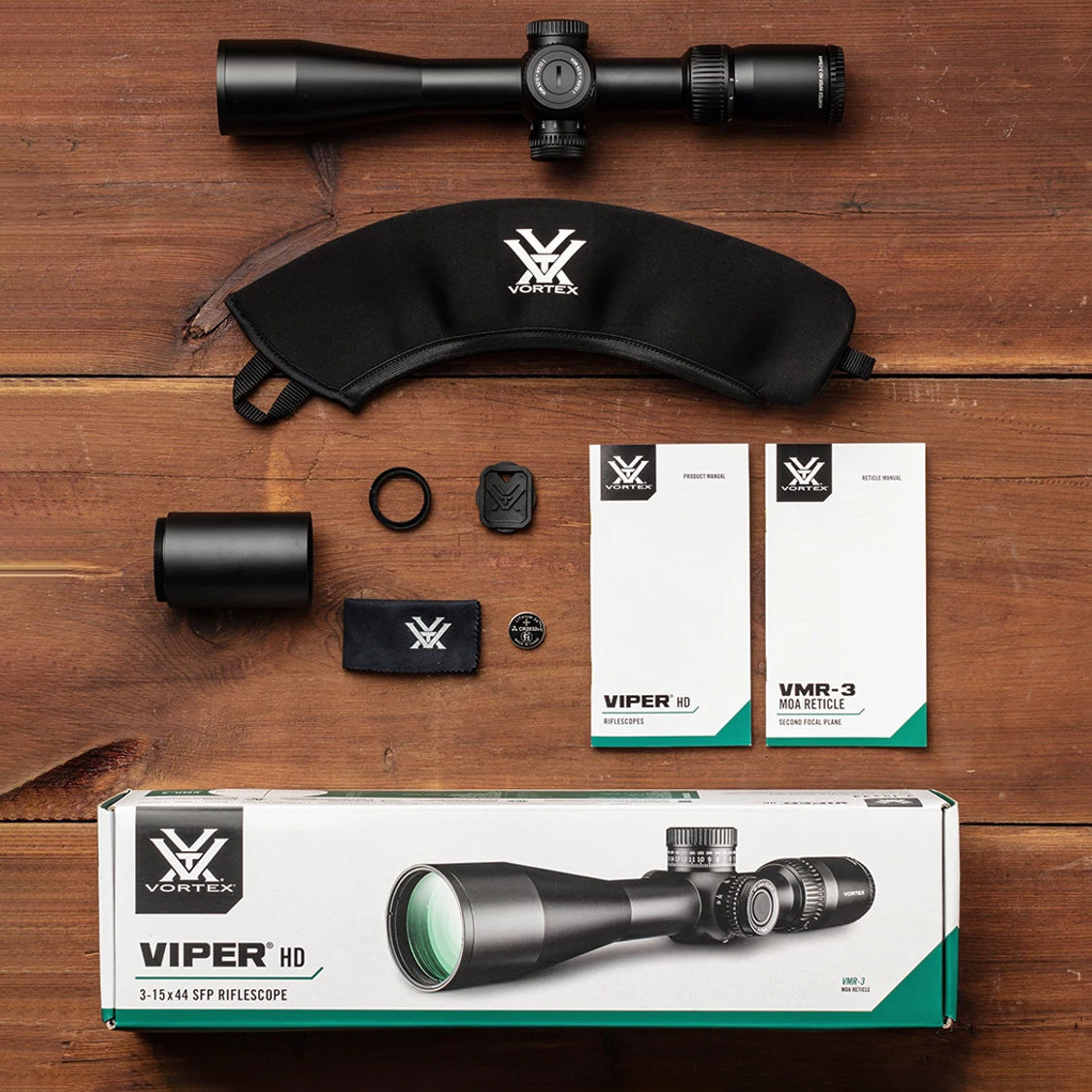 Vortex Viper HD 3-15x44 SFP Richtkijker, VMR-3 Dradenkruis (MOA)