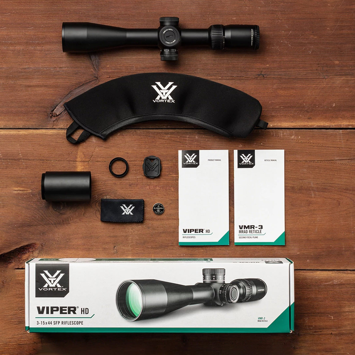 Vortex Viper HD 3-15x44 SFP Richtkijker, VMR-3 Dradenkruis (MRAD)