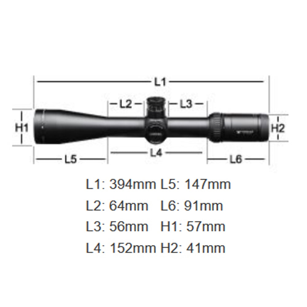 Vortex Viper HS-T 4-16x44 Richtkijker, VMR-1 Dradenkruis (MRAD)