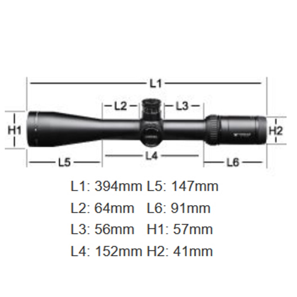 Vortex Viper HS 4-16x50 Richtkijker, Dead-Hold BDC Dradenkruis (MOA)