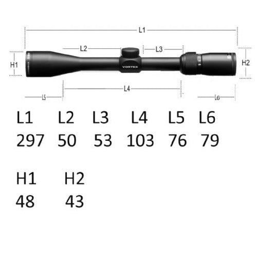 Vortex Diamondback 3-9x40 Richtkijker, Dead-Hold BDC Dradenkruis (MOA)
