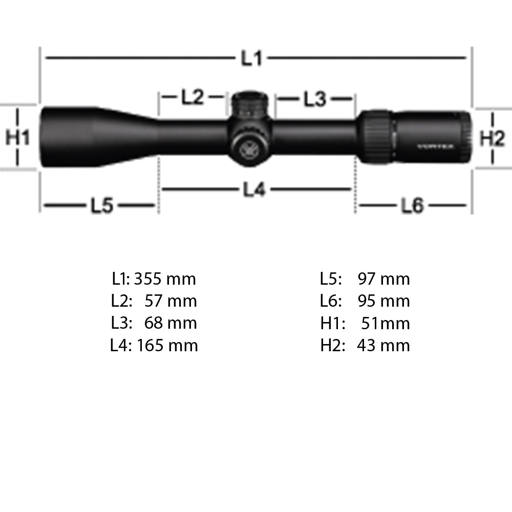 Vortex Diamondback Tactical 4-16x44 FFP Richtkijker, EBR-2C Dradenkruis (MOA)