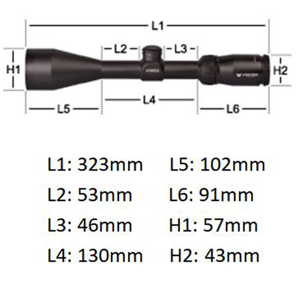 Vortex Crossfire II 3-9x50 Richtkijker, Dead-Hold BDC Dradenkruis (MOA)