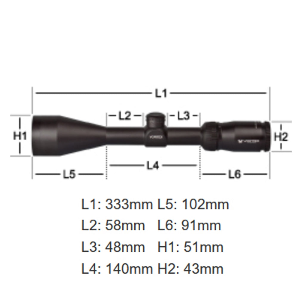 Vortex Crossfire II 4-12x44 Richtkijker, Dead-Hold BDC Dradenkruis (MOA)