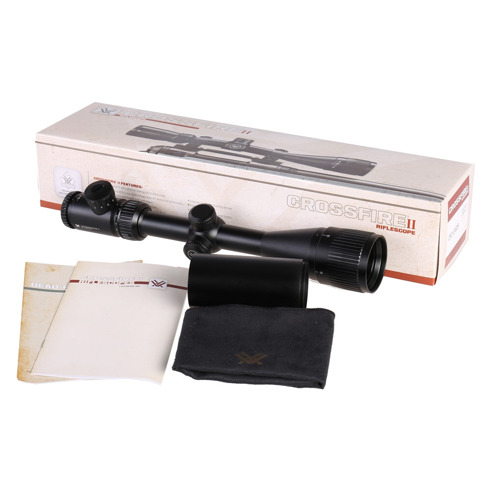 Vortex Crossfire II 4-12x44 Richtkijker, V-Plex Dradenkruis (MOA)