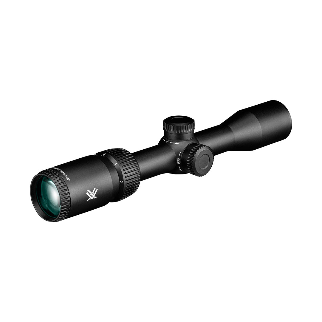 Vortex Crossfire HD 2-7x32  Richtkijker Rimfire, V-Plex Dradenkruis (MOA)