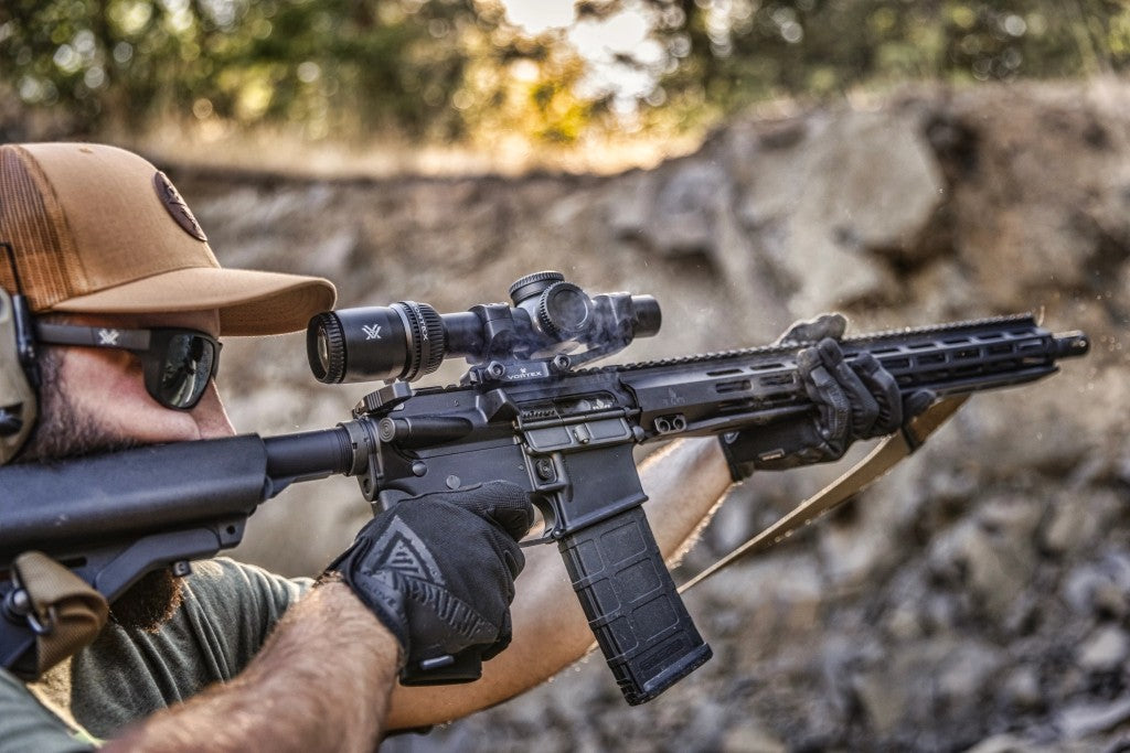 Vortex Richtkijker Strike Eagle 1-10x24 FFP, EBR-8 (MRAD)