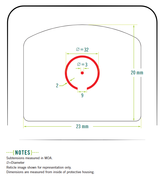 Vortex Enclosed Solar Mico Red Dot Defender-CCW 3 MOA