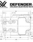 Vortex Enclosed Solar Mico Green Dot Defender-CCW 3 MOA