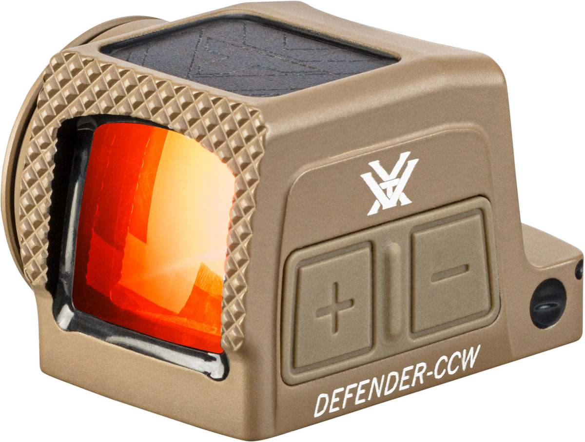 Vortex Enclosed Solar Mico Red Dot Defender-CCW 3 MOA Tan