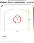 Vortex Enclosed Solar Micro Red Dot Defender-ST 3 MOA Tan