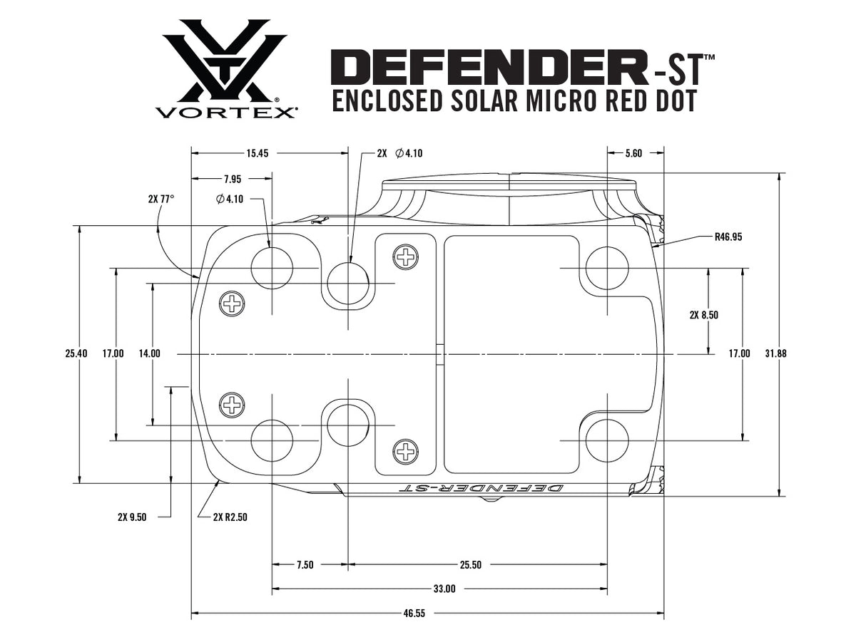 Vortex Enclosed Solar Micro Green Dot Defender-ST 3 MOA
