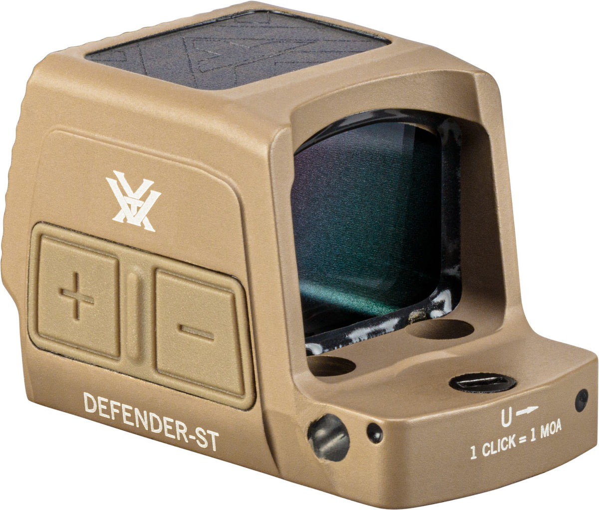 Vortex Enclosed Solar Micro Red Dot Defender-ST 3 MOA Tan