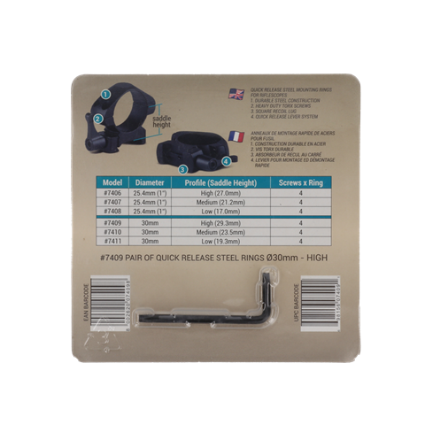 Konus Quick Release Montageringen 30 mm Hoog