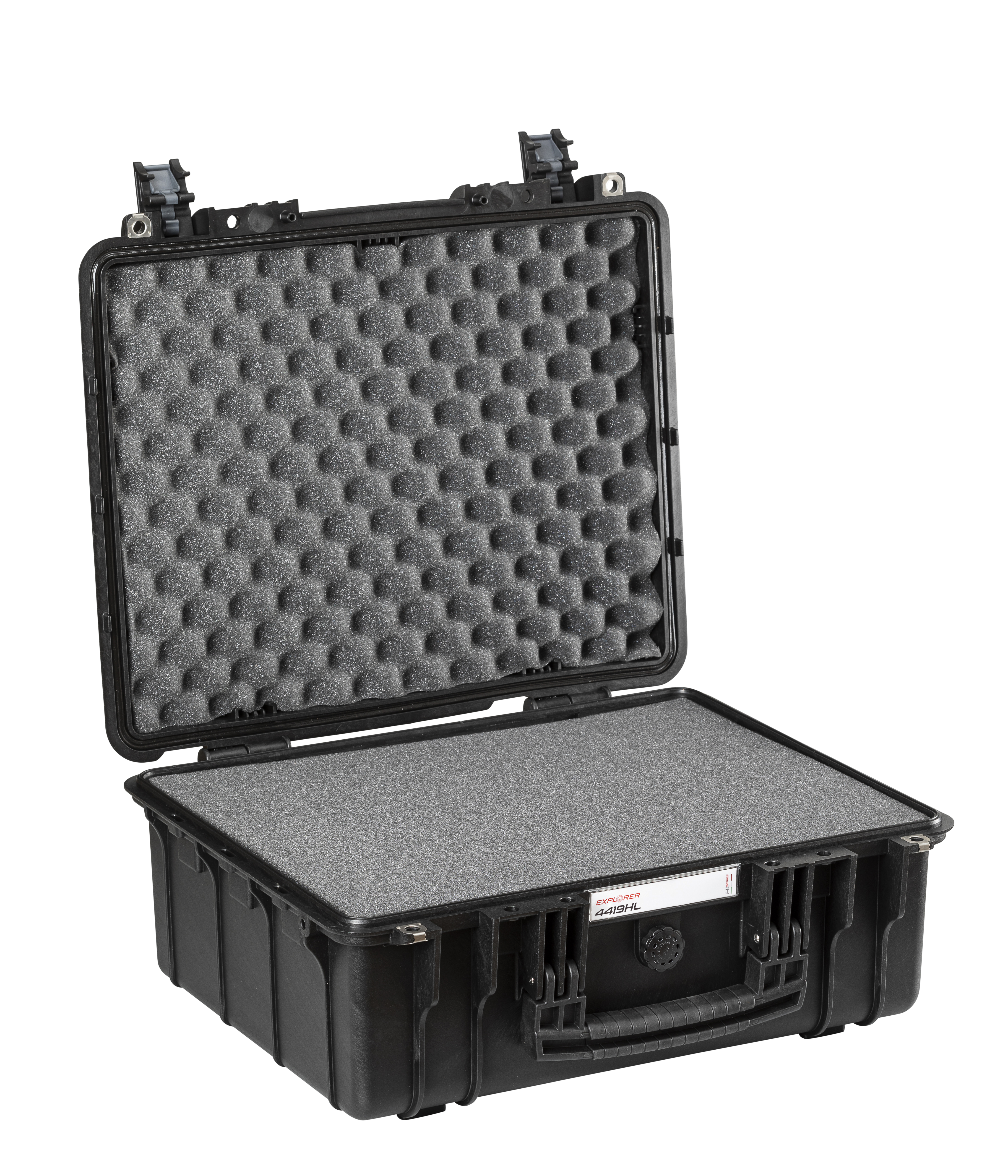 Explorer Cases 4419HL Koffer Zwart met Plukschuim