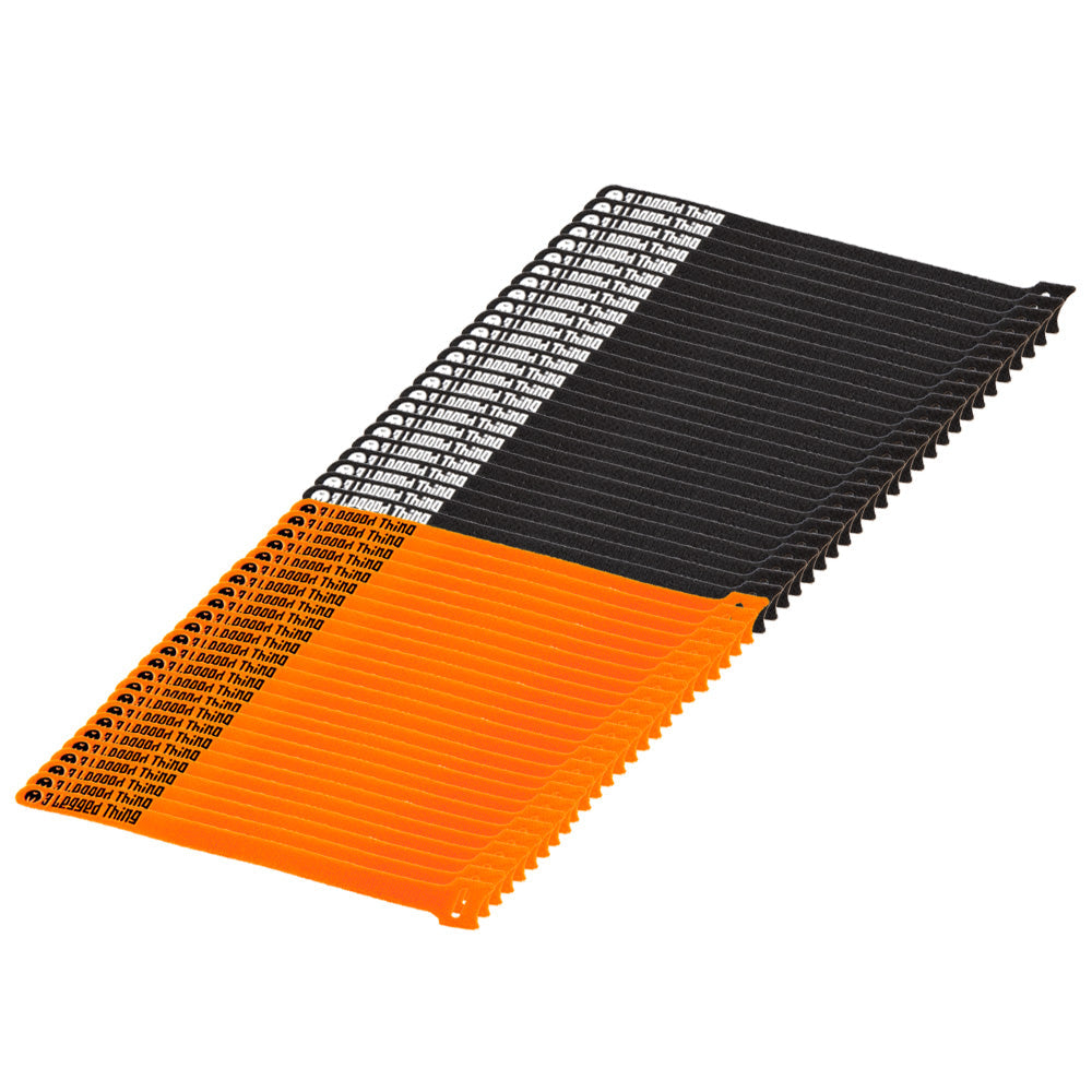 3 Legged Thing Reusable Cable Ties Orange/Black p/50