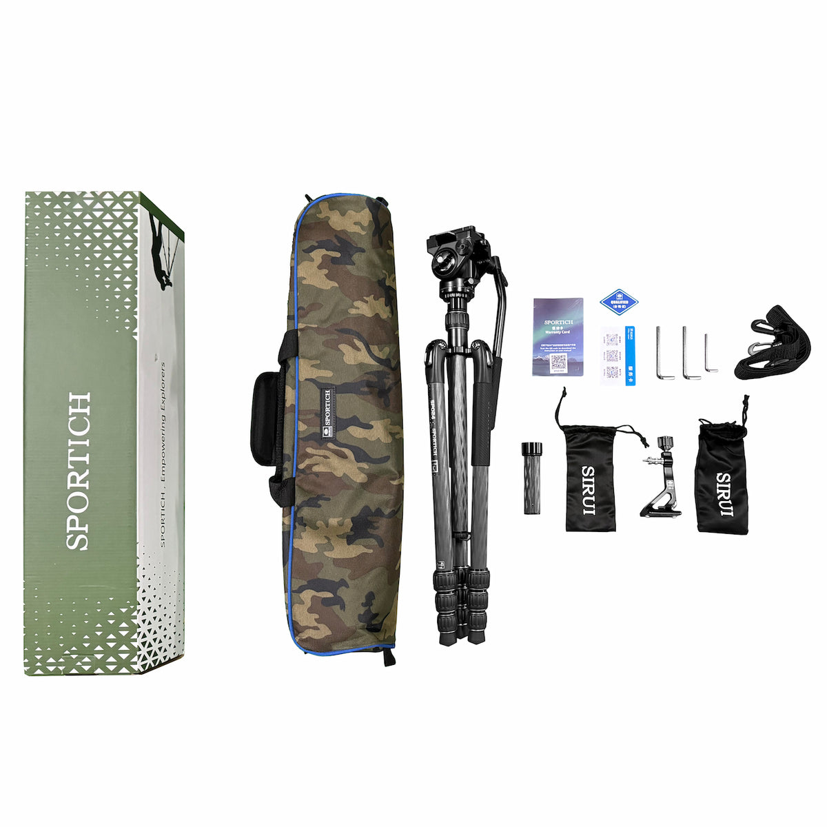 Sirui Sportich Carbon Stativ SP024+B5X