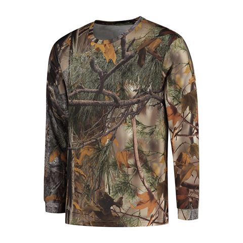 Stealth Gear T-shirt Lange Mouw Camo Bosprint maat S