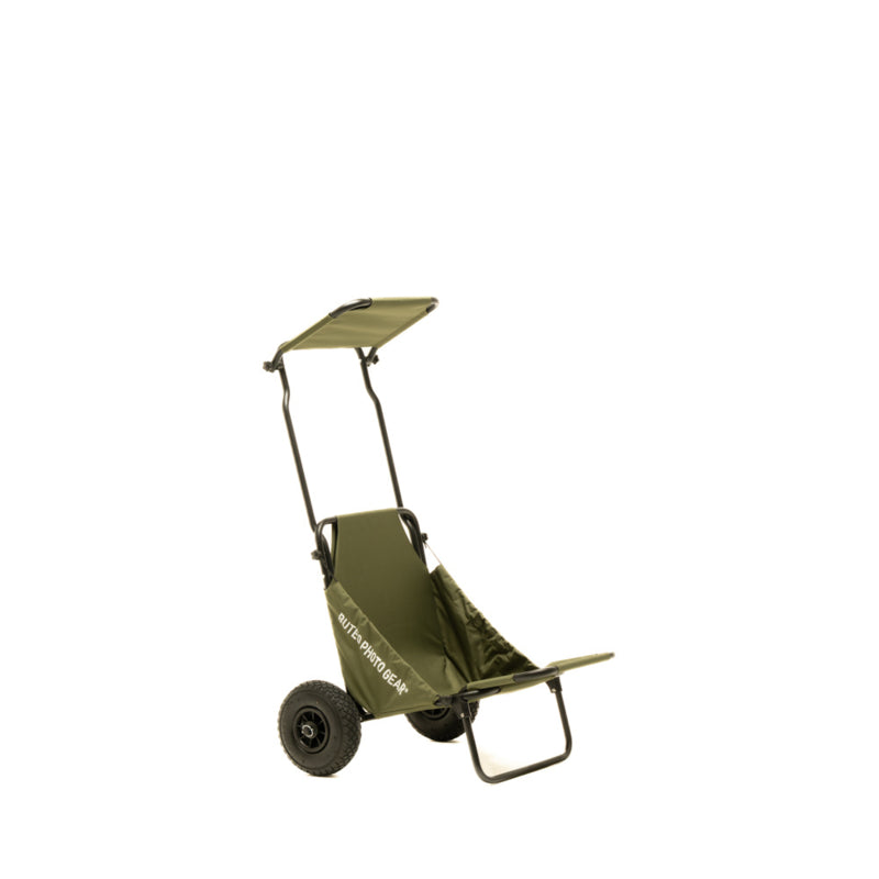Buteo Photo Gear Transport Trolley Waldgrün mit Sonnendach