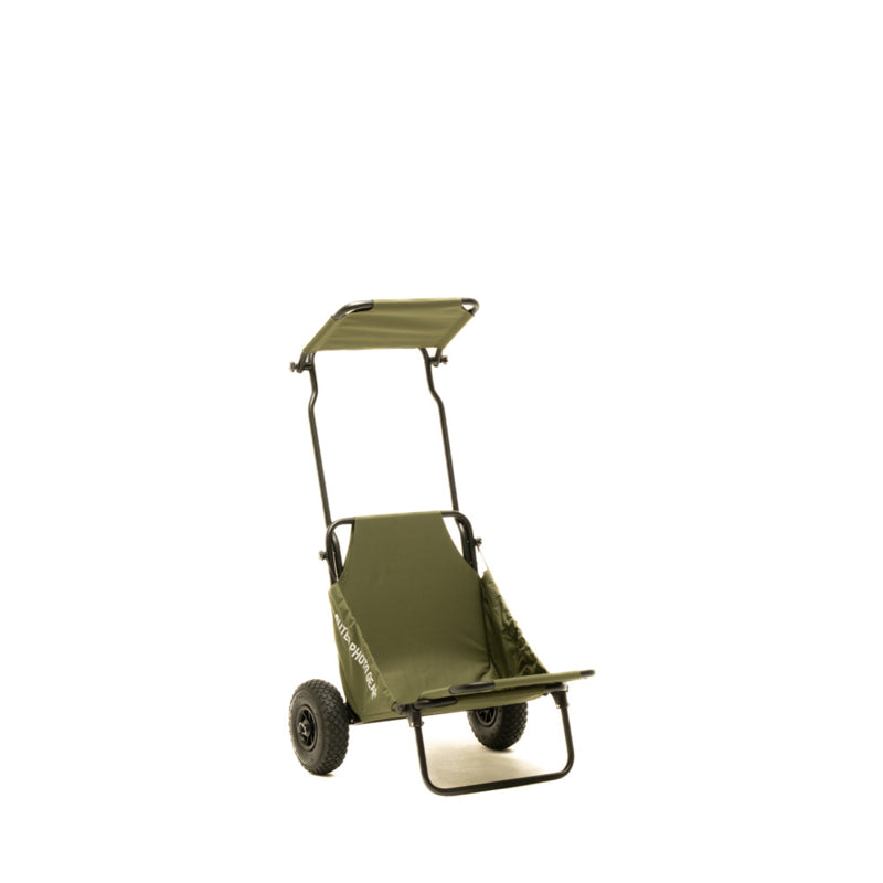 Buteo Photo Gear Transport Trolley Waldgrün mit Sonnendach