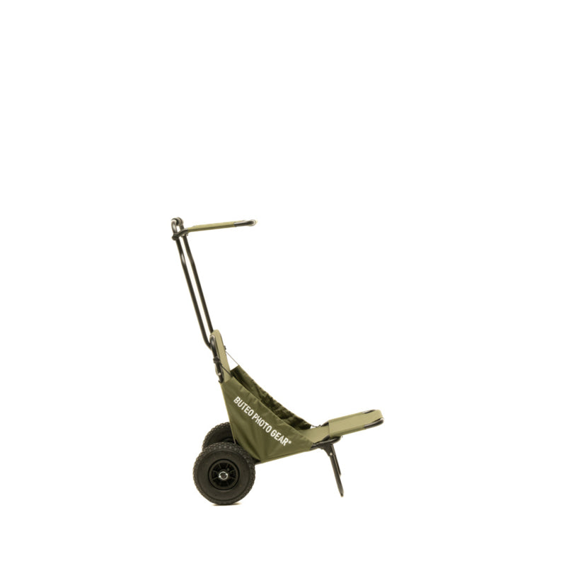 Buteo Photo Gear Transport Trolley Waldgrün mit Sonnendach