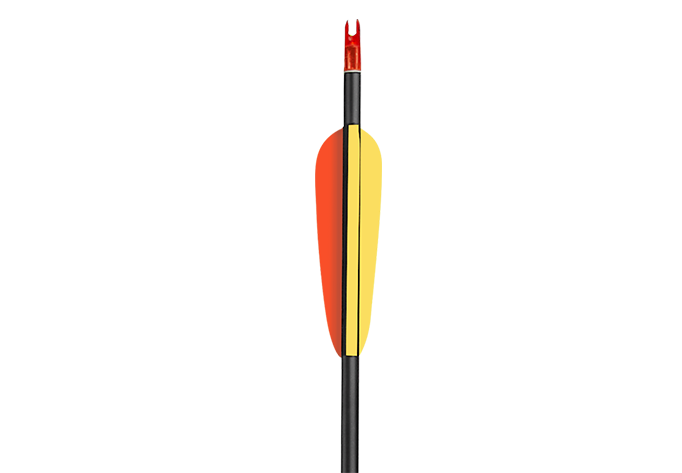 EK Archery Arrow - 1716 Aluminium 30" Black, Ø6,75mm p/5 - Glue-In Tip, Alu Nock Bushing, Glue-In Nock