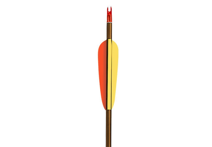 EK Archery Arrow - 2117 Aluminium 30" Brown, Ø8,34mm p/1 - Screw-In Tip, Alu Insert, Alu Nock Bushing, Glue-In Nock