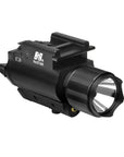 NC Star Weapon Mounted Light 200L, with Green Laser - Quick Release Mount