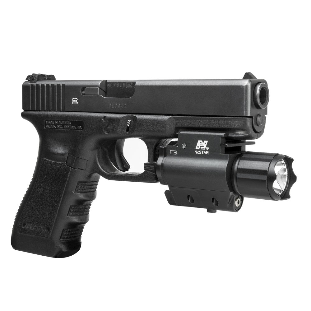 NC Star Weapon Mounted Light 200L, with Green Laser - Quick Release Mount