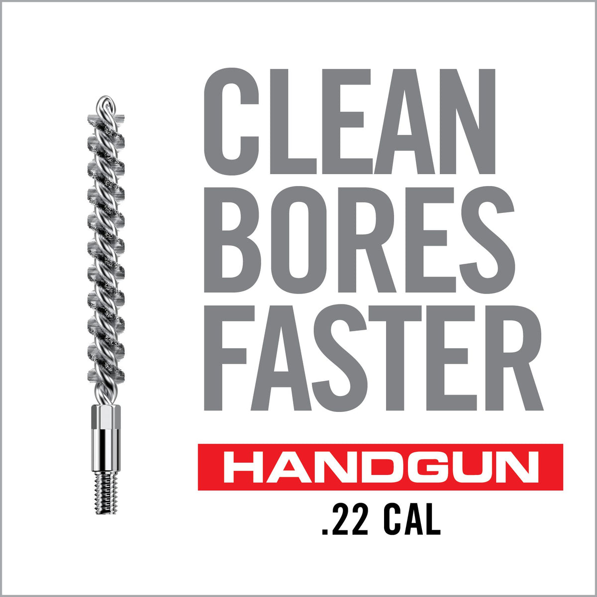 Real Avid Bore-Max Speed Brush Handgun - .22 - 8/32" Thread