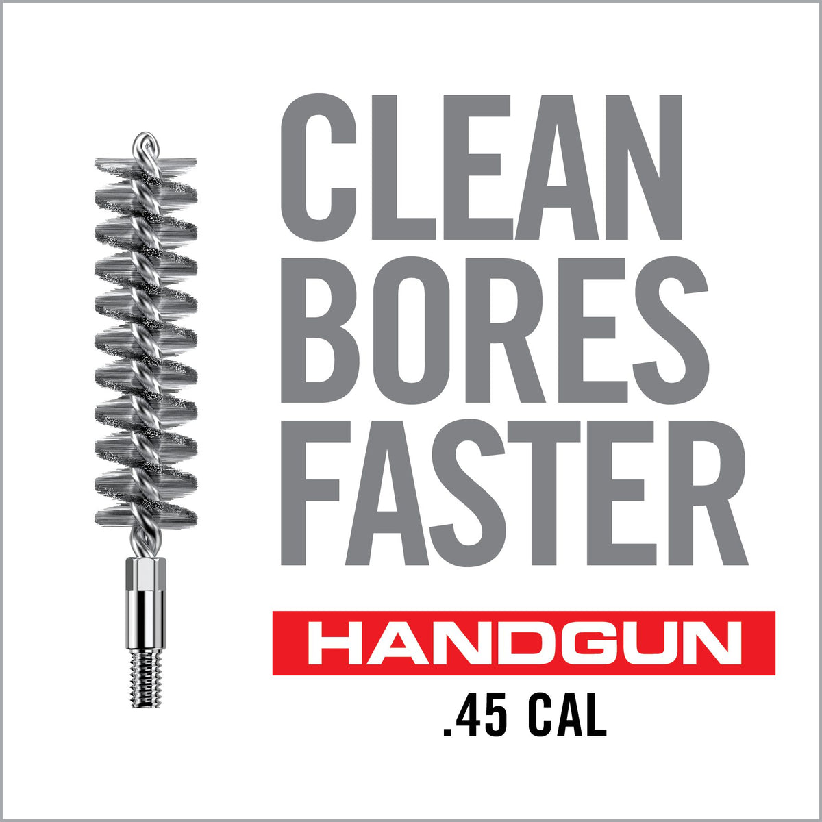 Real Avid Bore-Max Speed Brush Handgun - .45 - 8/32" Thread