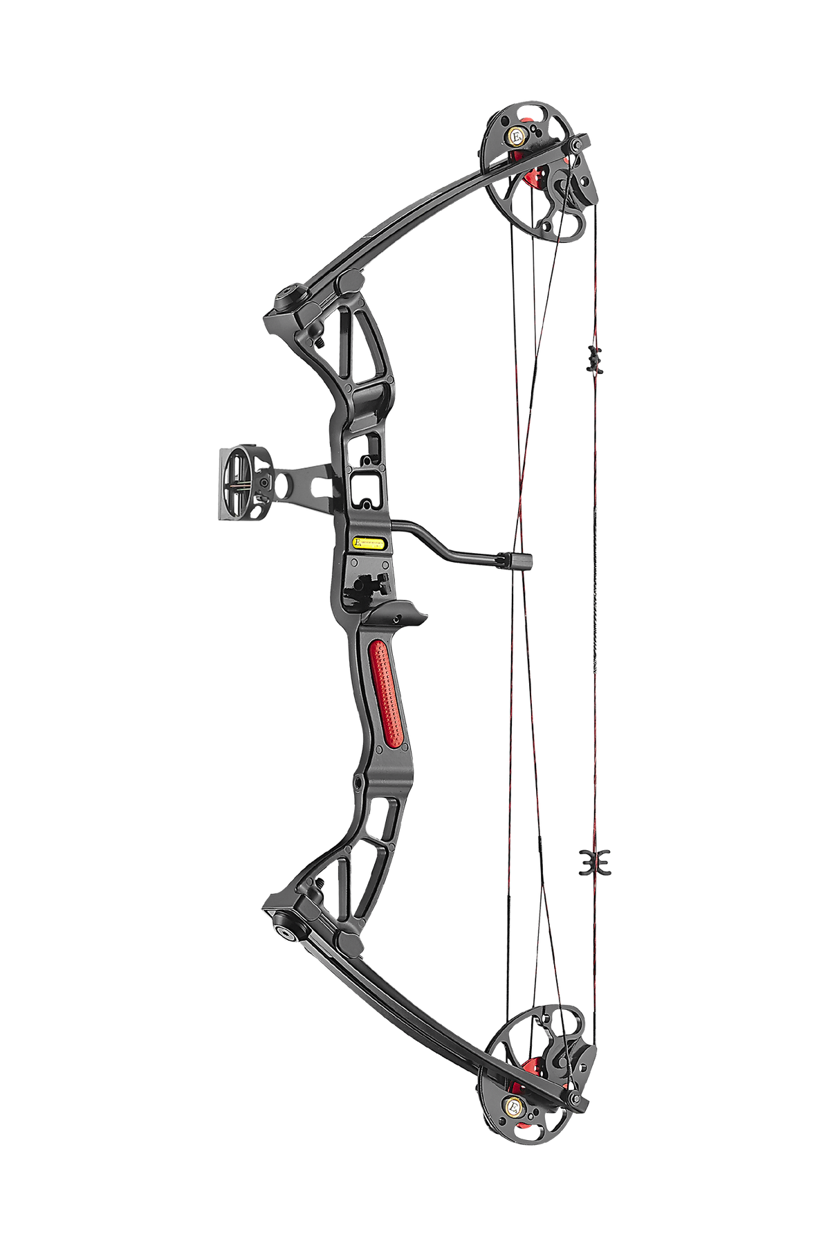EK Archery Rex Black Compound SET 10 - 29lbs, Screw Arrow Rest, 3-Pin plastic sight, 2x 30" Alu arrow (2018)