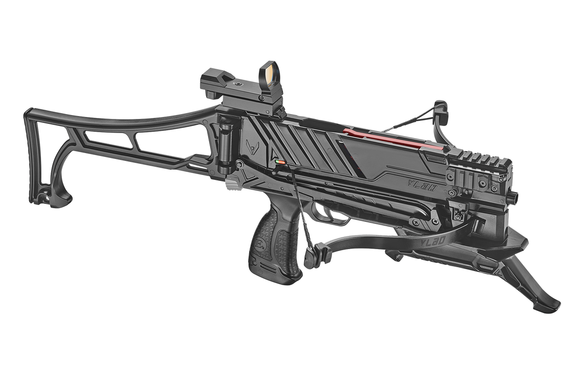 EK Archery Vlad 90 &amp; 60lbs, 16x 6,5" Alu Bolts, Alu Red-Dot, Stringwax, Safety Glasses, 1x Quick-loader, Spare String, Stringer