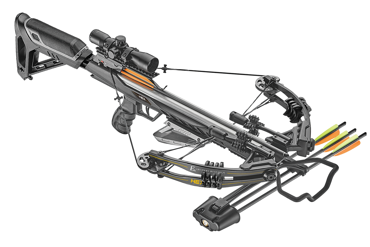 EK Archery Hex 400 Black Kruisboog 210 lbs – Complete Set