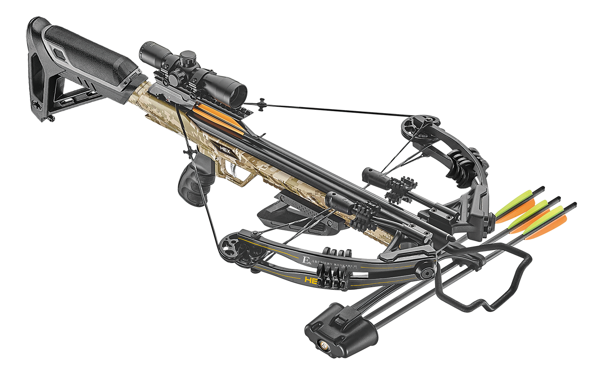 EK Archery Hex 400 Matrix Desert Kruisboog 210 lbs – Complete Set