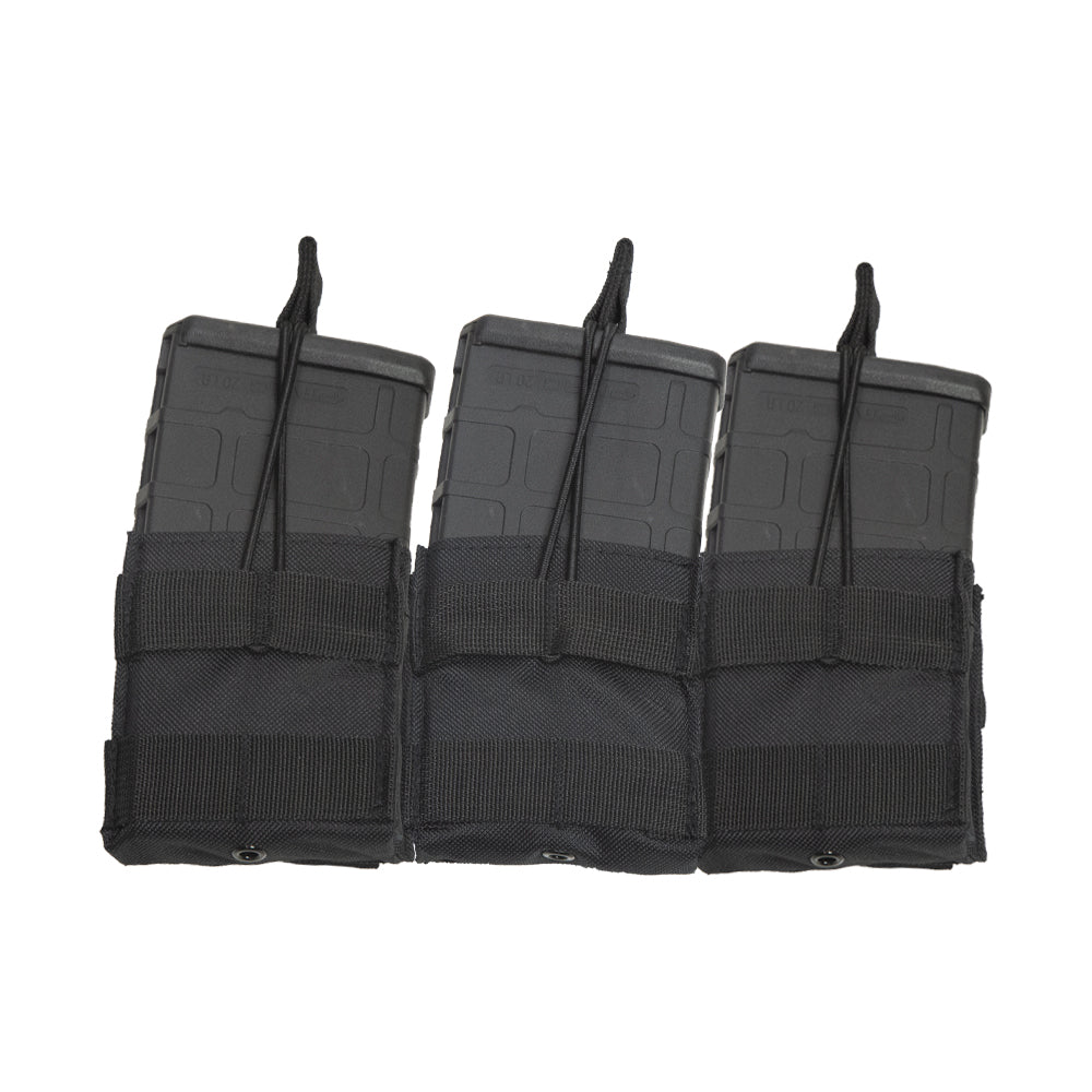 NC Star Mag Pouch - AR10/M1A/FAL, Triple, Black