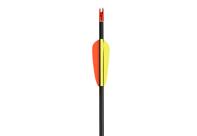 EK Archery Arrow - Fiberglass 30" Ø6.9mm Black p/1 - Glue-In Point &amp; Nock
