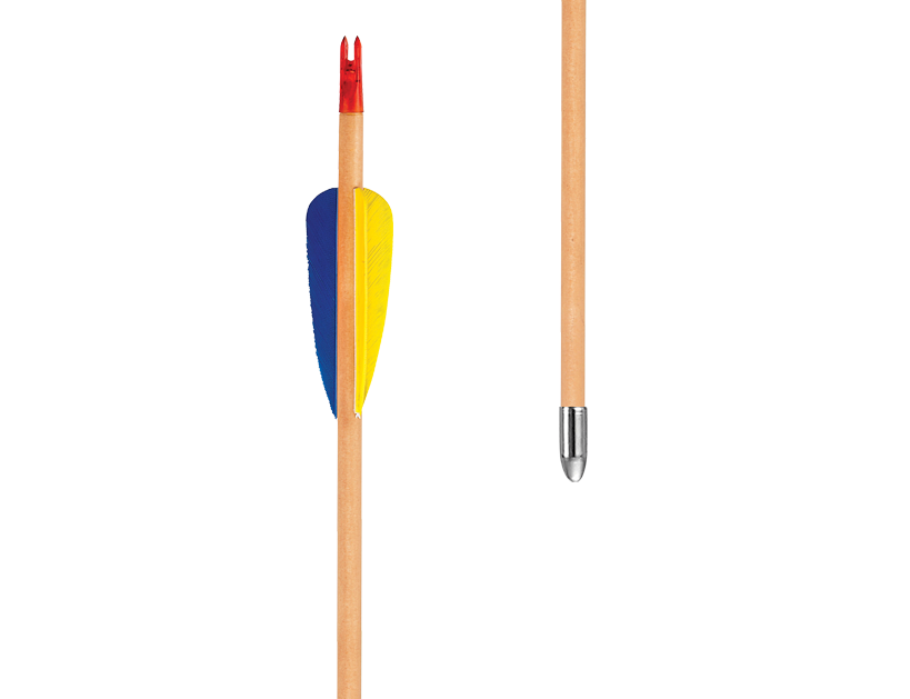 EK Archery Target Wood Arrow 28" Ø8.0MM p/3