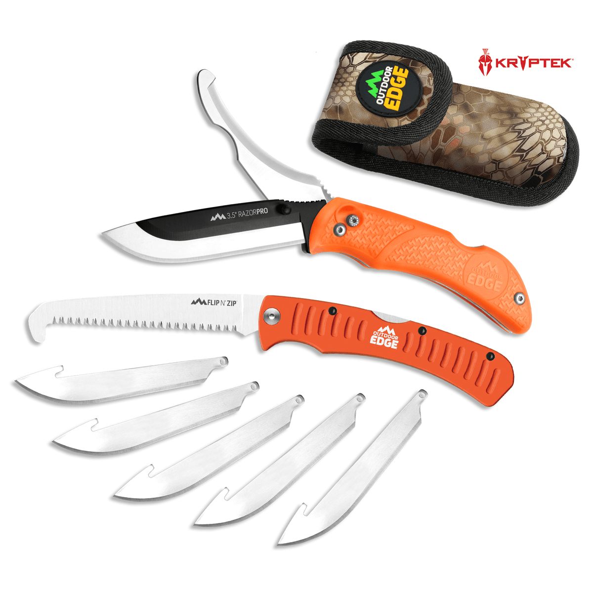 Outdoor Edge Blade Pack 3,5" Drop-Point, 420J2 Steel, p/24