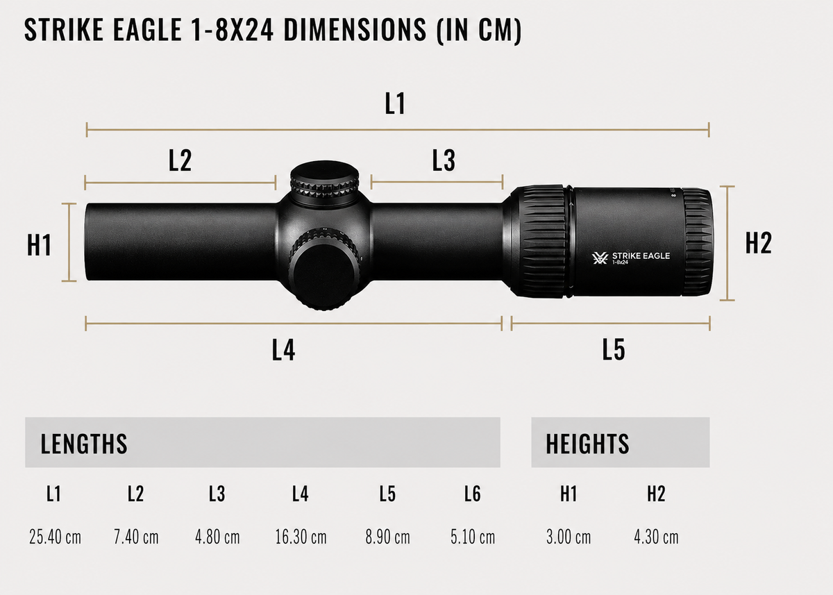 Vortex Richtkijker Strike Eagle 1-8x24 SFP, AR-BDC3 (MOA)