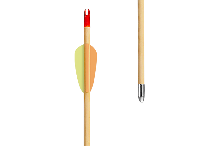 EK Archery Arrow - Target Wood 24" Ø8.0mm p/1