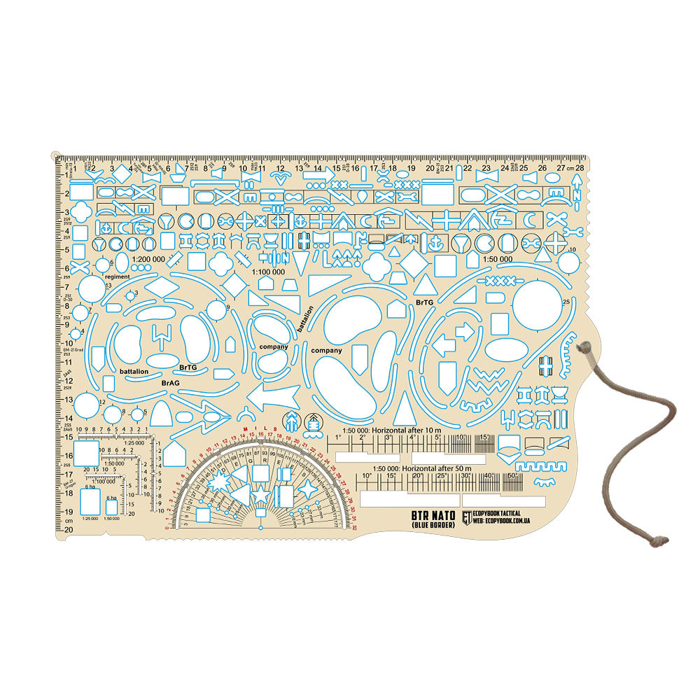 Ecopybook Big Tactical Ruler NATO Blue - Image 4