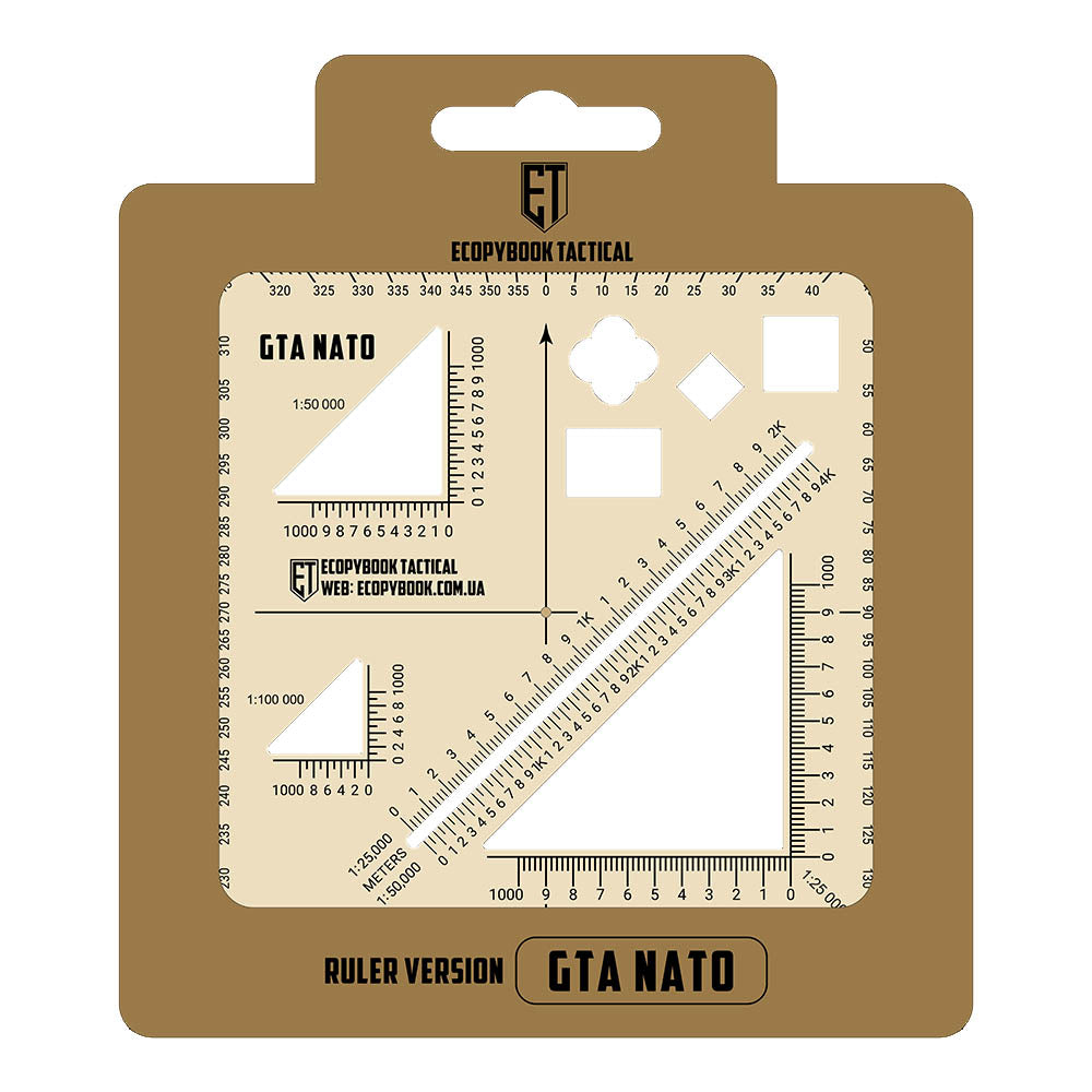 Ecopybook Tactical ruler GTA NATO (Blue Border) - Image 2
