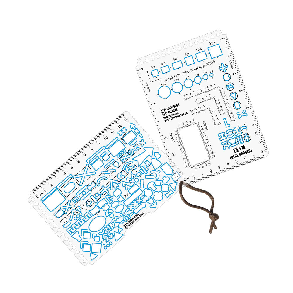 Ecopybook Tactical set of rulers TS+M NATO (Blue Border) - Image 2