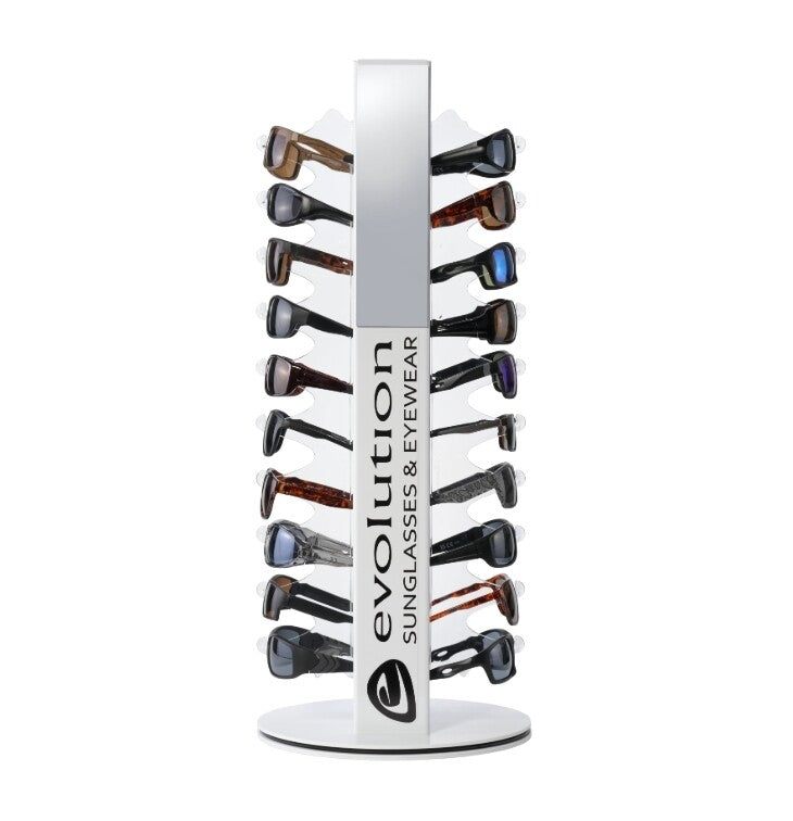 Evolution 20 Piece Rotating Stand, Rotating Counter top display stand