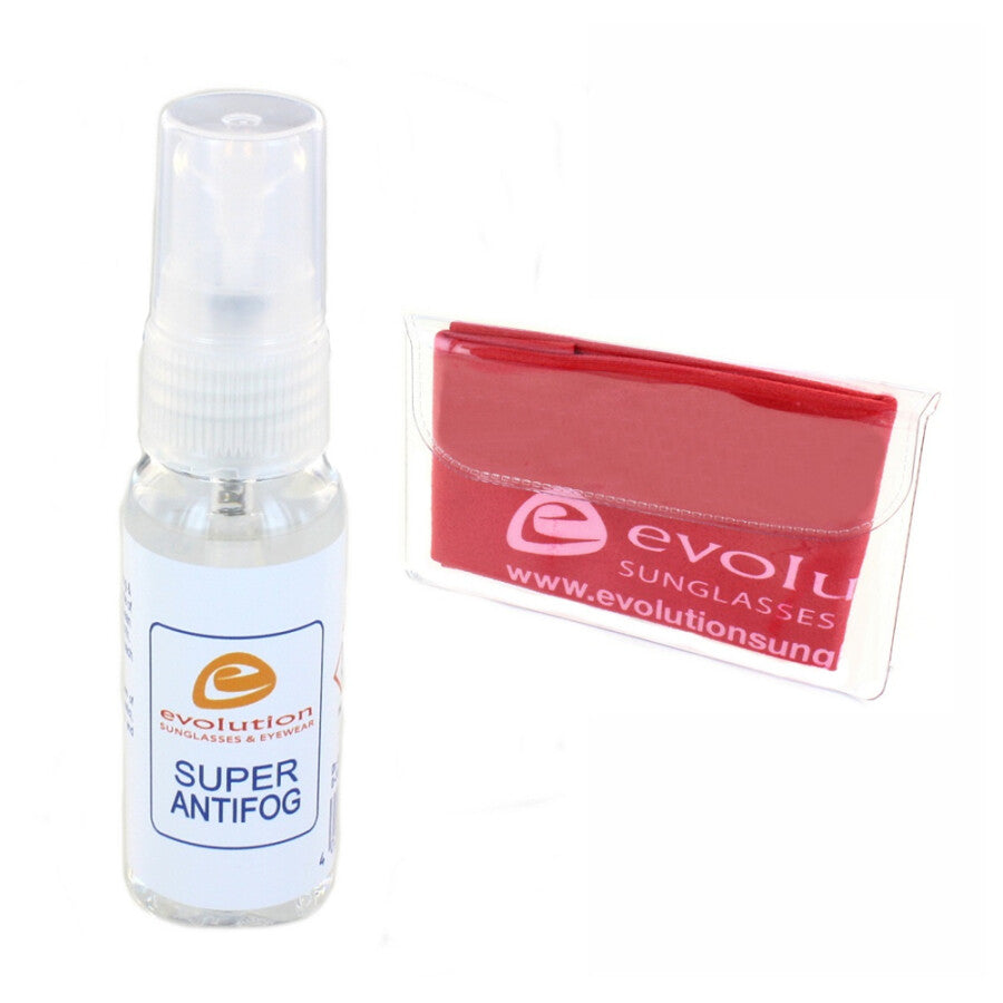 Evolution Anti-Fog + Lens Cleaner Pack Combined Anti-Fog + Lens Cleaner Spray (30ml) with Cloth