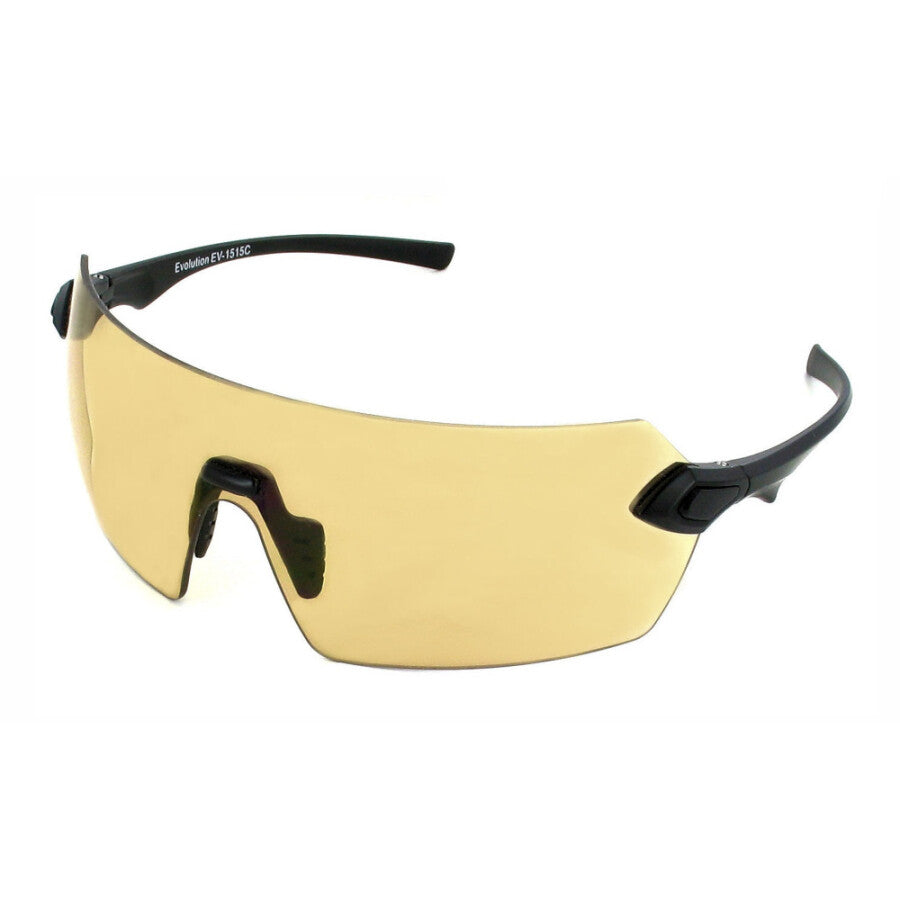 Evolution Matrix (Light Brown) Black Temples - Light Brown Lens