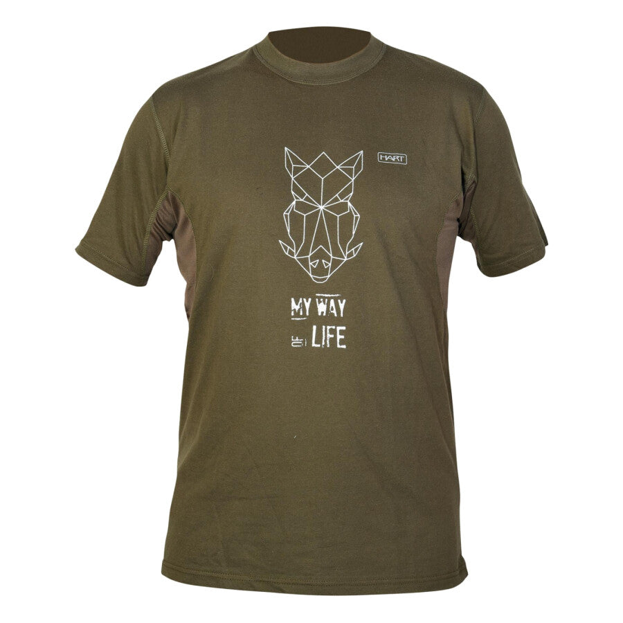 Hart Branded T-Shirt Wildpig, Green